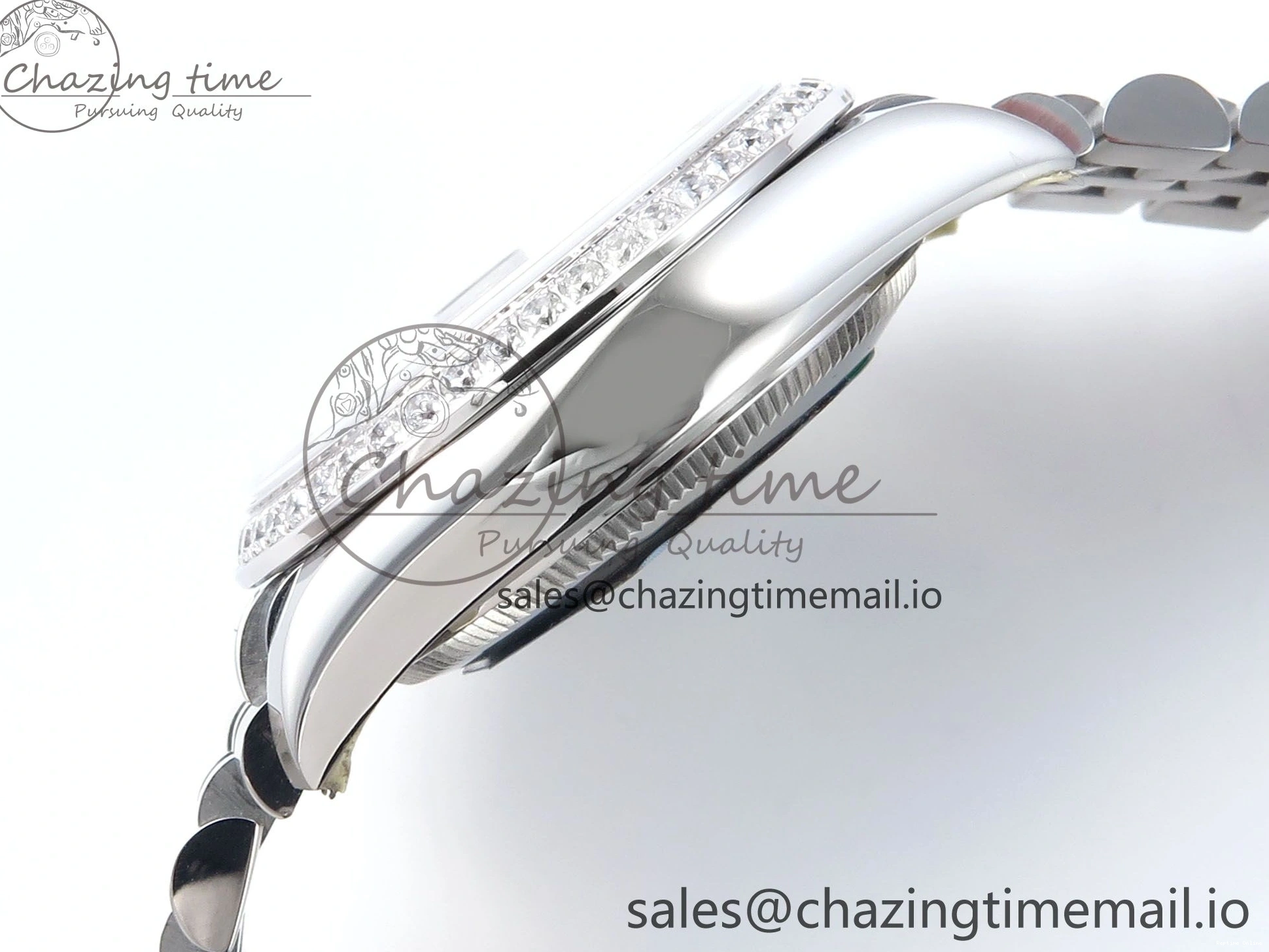 0510 DateJust 31 278384RBR ARF 1:1 Best Edition 904L Steel Black Roman Dial Diamonds Bezel on SS Jubilee Bracelet ETA SmoothTexture 449